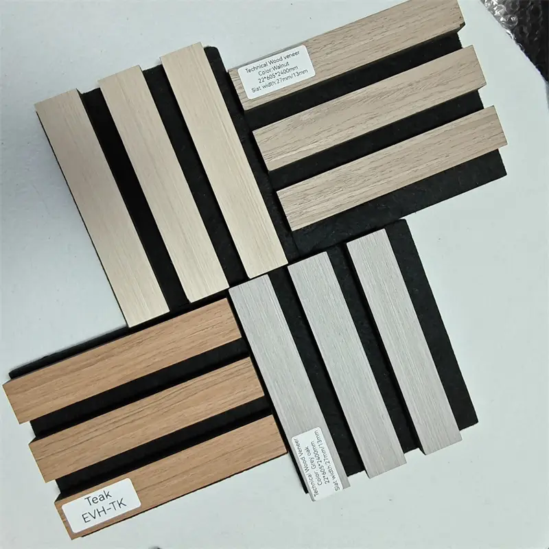 Acoustic slat panel