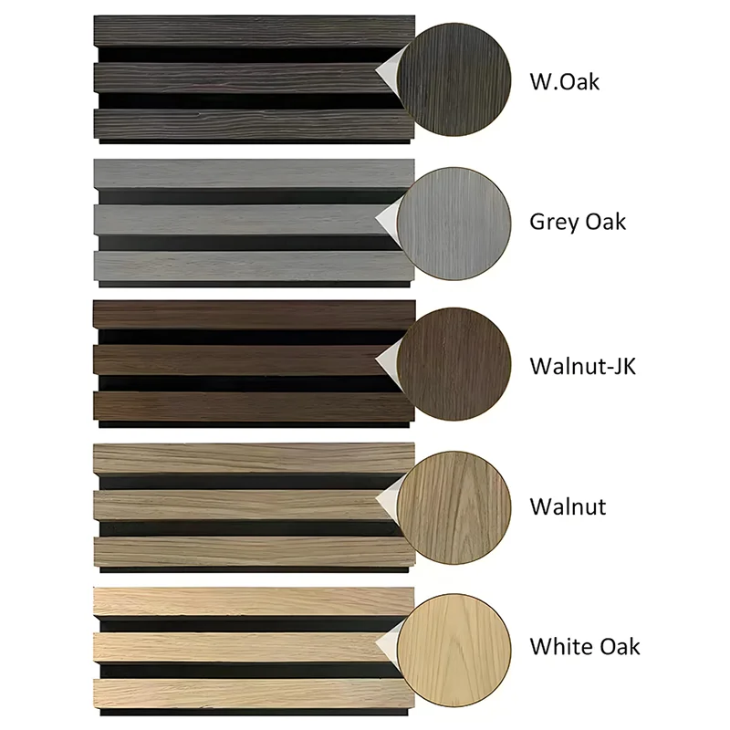 Slat acoustic wood panel