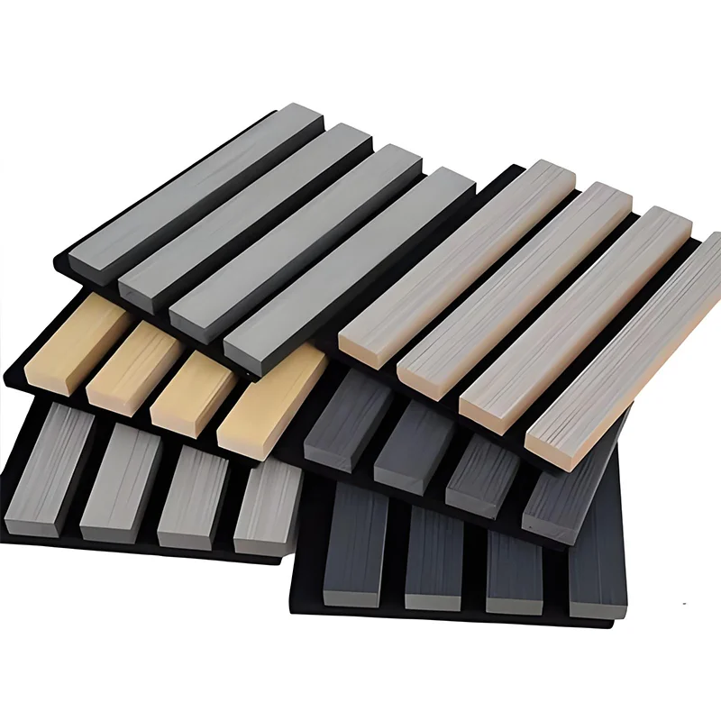 Wood slat acoustic panel