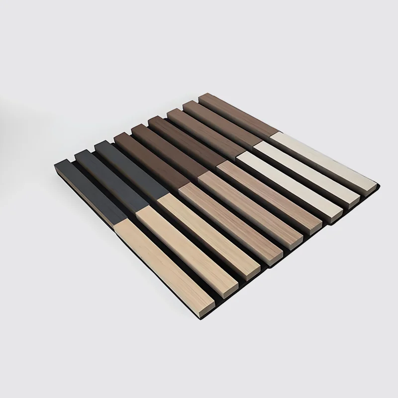 Wooden slat acoustic panel